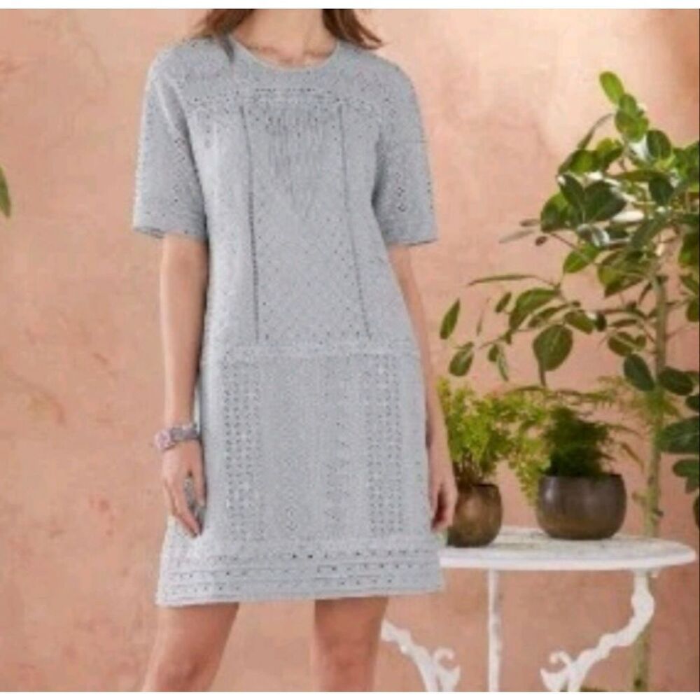 Sundance NWT Lucille eyelet shift dress